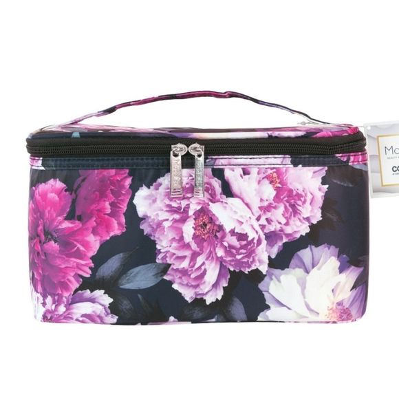 Modella Blue Floral Traincase - Picture 3 of 7